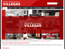 Tablet Screenshot of mueblesvillegas.com